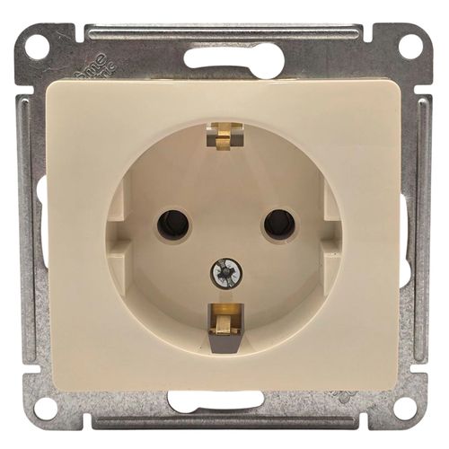 Розетка Systeme Electric Glossa с заземлением 16А механизм бежевая GSL000243 Розетка Systeme Electric Glossa с заземлением 16А механизм бежевая GSL000243