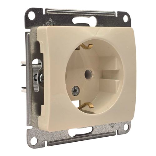 Розетка Systeme Electric Glossa с заземлением 16А механизм бежевая GSL000243 Розетка Systeme Electric Glossa с заземлением 16А механизм бежевая GSL000243