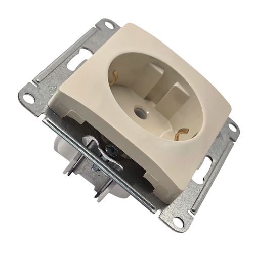 Розетка Systeme Electric Glossa с заземлением 16А механизм бежевая GSL000243 Розетка Systeme Electric Glossa с заземлением 16А механизм бежевая GSL000243