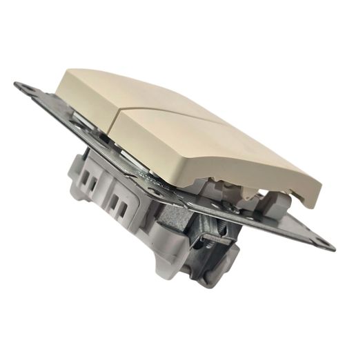 Выключатель Systeme Electric Glossa 2-клавишный механизм бежевый GSL000251 Выключатель Systeme Electric Glossa 2-клавишный механизм бежевый GSL000251