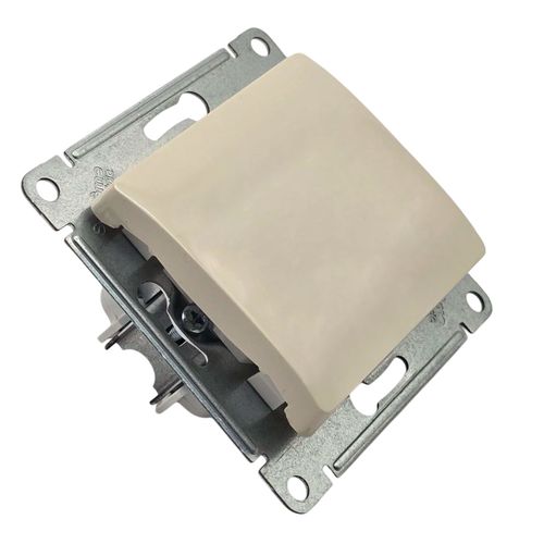 Переключатель Systeme Electric Glossa 1-клавишный механизм бежевый GSL000261 Переключатель Systeme Electric Glossa 1-клавишный механизм бежевый GSL000261