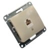 Розетка Systeme Electric Glossa компьютерная RJ45 категории 5e механизм бежевая GSL000281K