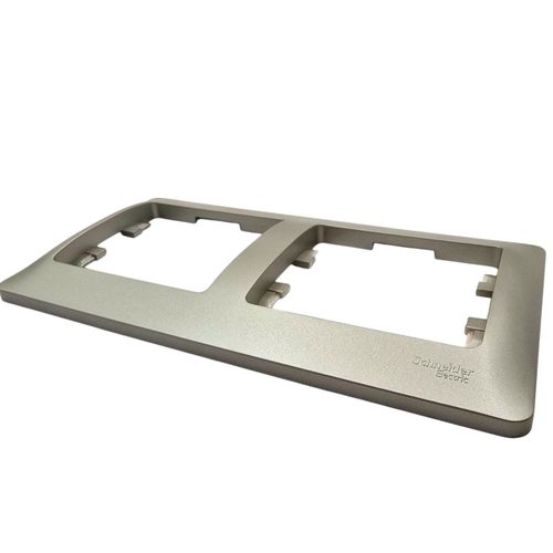 Рамка Systeme Electric Glossa 2-постовая платина GSL001202 Рамка Systeme Electric Glossa 2-постовая платина GSL001202