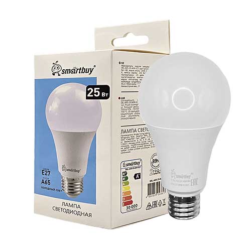 Светодиодная лампа Smartbuy груша E27 25W 6000K 220V Светодиодная лампа Smartbuy груша E27 25W 6000K 220V