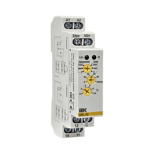 Реле контроля уровня жидкости IEK ORL 24-240В AC/DC без датчиков Реле контроля уровня жидкости IEK ORL 24-240В AC/DC без датчиков