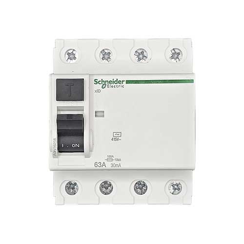Выключатель дифференциальный (УЗО) Schneider Electric Acti9 4Р 63А 30мА тип АС Выключатель дифференциальный (УЗО) Schneider Electric Acti9 4Р 63А 30мА тип АС