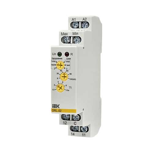 Реле контроля уровня жидкости IEK ORL 24-240В AC/DC без датчиков Реле контроля уровня жидкости IEK ORL 24-240В AC/DC без датчиков
