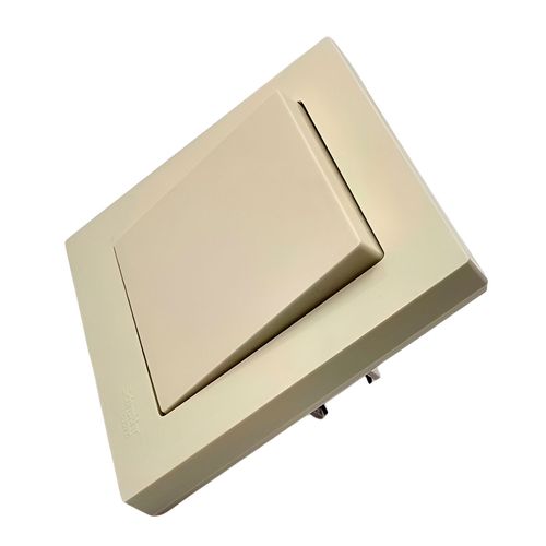 Выключатель Systeme Electric AtlasDesign 1-клавишный в сборе с рамкой бежевый ATN000212 Выключатель Systeme Electric AtlasDesign 1-клавишный в сборе с рамкой бежевый ATN000212