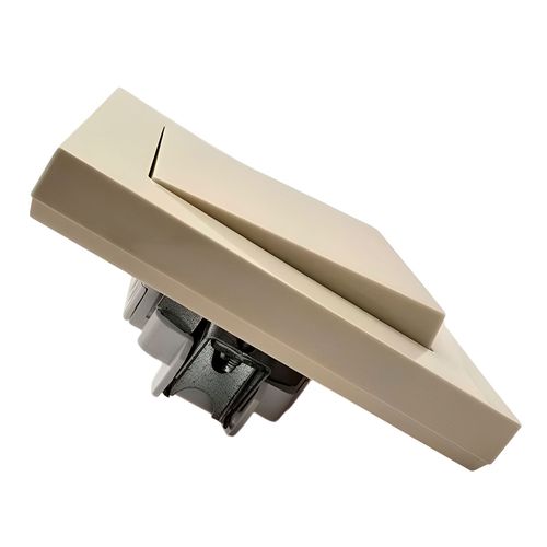 Выключатель Systeme Electric AtlasDesign 1-клавишный в сборе с рамкой бежевый ATN000212 Выключатель Systeme Electric AtlasDesign 1-клавишный в сборе с рамкой бежевый ATN000212