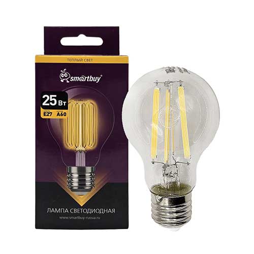 Светодиодная лампа Smartbuy груша E27 25W 2700K 220V Светодиодная лампа Smartbuy груша E27 25W 2700K 220V