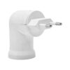 Переходник вилка IEK 220В патрон Е27 пластиковый белый