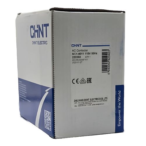 Контактор CHINT NC1 40A 1н.о.+1н.з. катушка управления 110В 50Гц Контактор CHINT NC1 40A 1н.о.+1н.з. катушка управления 110В 50Гц
